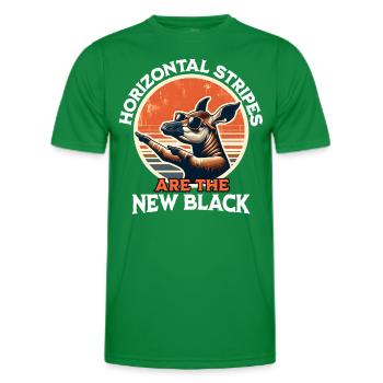 Forest Giraffe Okapi - Men's Functional T-Shirt - kelly green - Front - AI Model Male 178 dark (178cm)