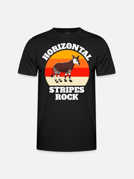 Okapi Waldgiraffe Sprüche - Männer Funktions-T-Shirt - Schwarz