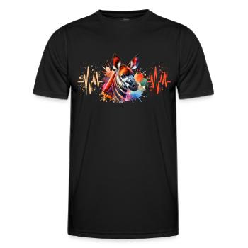 Okapi Cardio - T-shirt sport Homme - noir - Devant - AI Model Male 178 dark (178cm)