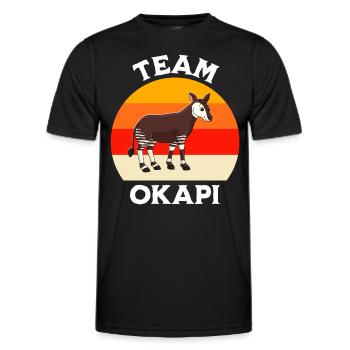 Okapi - T-shirt sport Homme - noir - Devant - AI Model Male 178 dark (178cm)