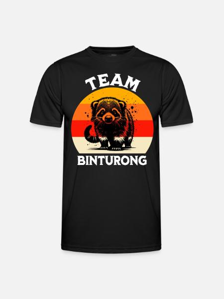 Lustige Marderbär Sprüche - Männer Funktions-T-Shirt - Schwarz