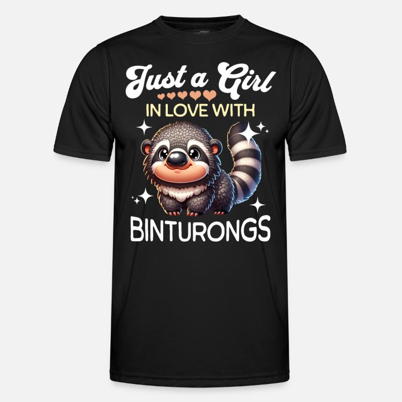 Marderbär Mädchen - Männer Funktions-T-Shirt - Schwarz
