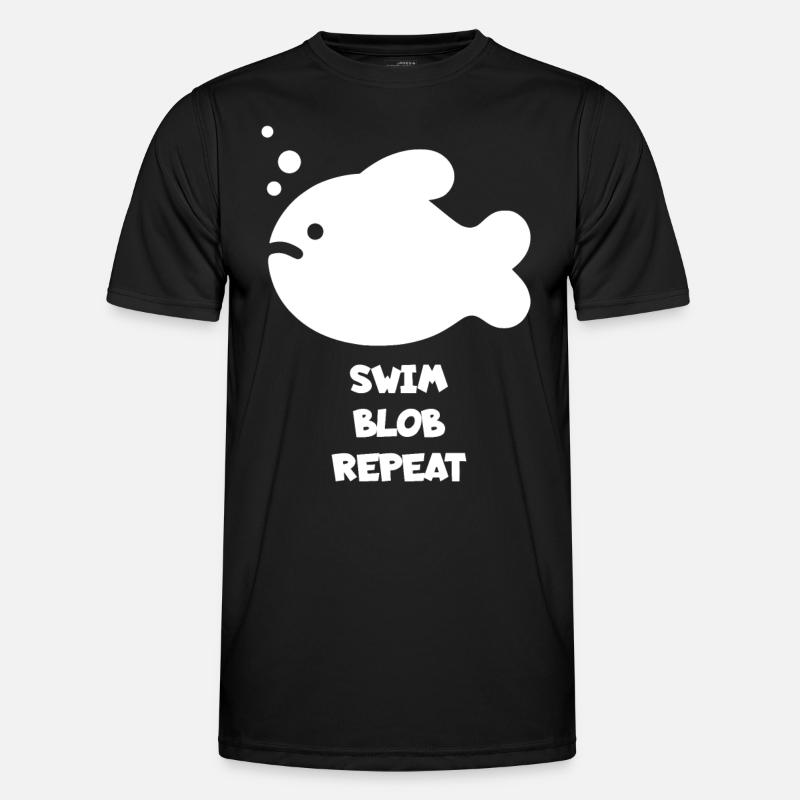 Blobfish Sayings Fish - Men's Functional T-Shirt - black