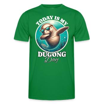 Manatee Dugong - Men's Functional T-Shirt - kelly green - Front - AI Model Male 178 dark (178cm)