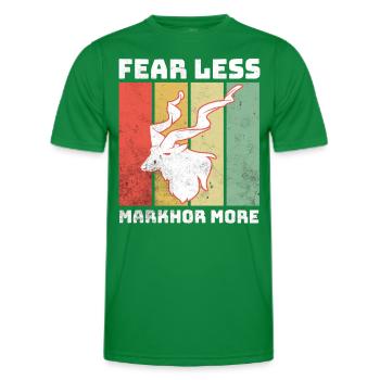Markhor Screw Goat - Men's Functional T-Shirt - kelly green - Front - AI Model Male 178 dark (178cm)