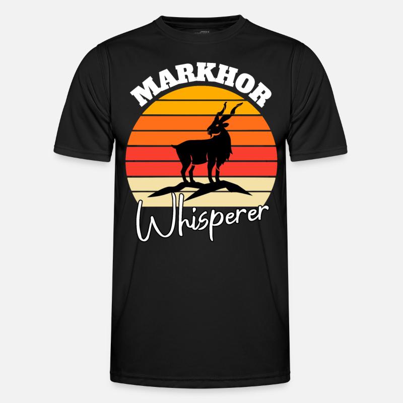Schraubenziege Flüsterer - Männer Funktions-T-Shirt - Schwarz