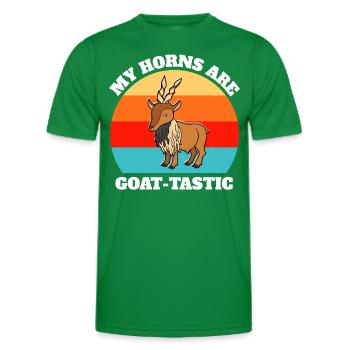 Screw Goat Sayings - Men's Functional T-Shirt - kelly green - Front - AI Model Male 178 dark (178cm)