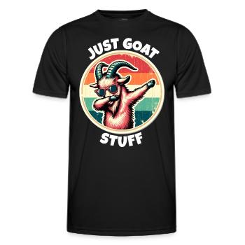 Screw Goat Saying - Men's Functional T-Shirt - black - Front - AI Model Male 178 dark (178cm)