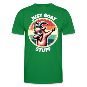 Screw Goat Saying - Men's Functional T-Shirt - kelly green - Front - AI Model Male 178 dark (178cm)