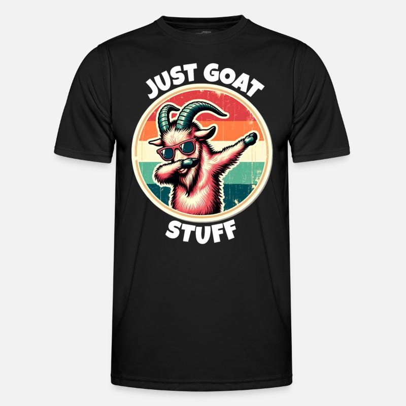 Schraubenziege Spruch - Männer Funktions-T-Shirt - Schwarz