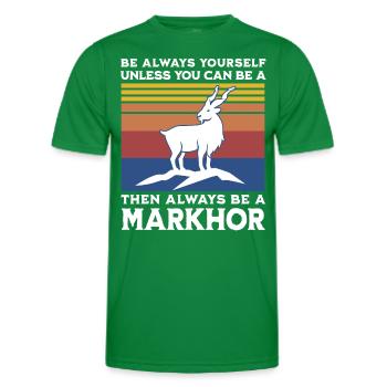 Screw Goat Saying - Men's Functional T-Shirt - kelly green - Front - AI Model Male 178 dark (178cm)
