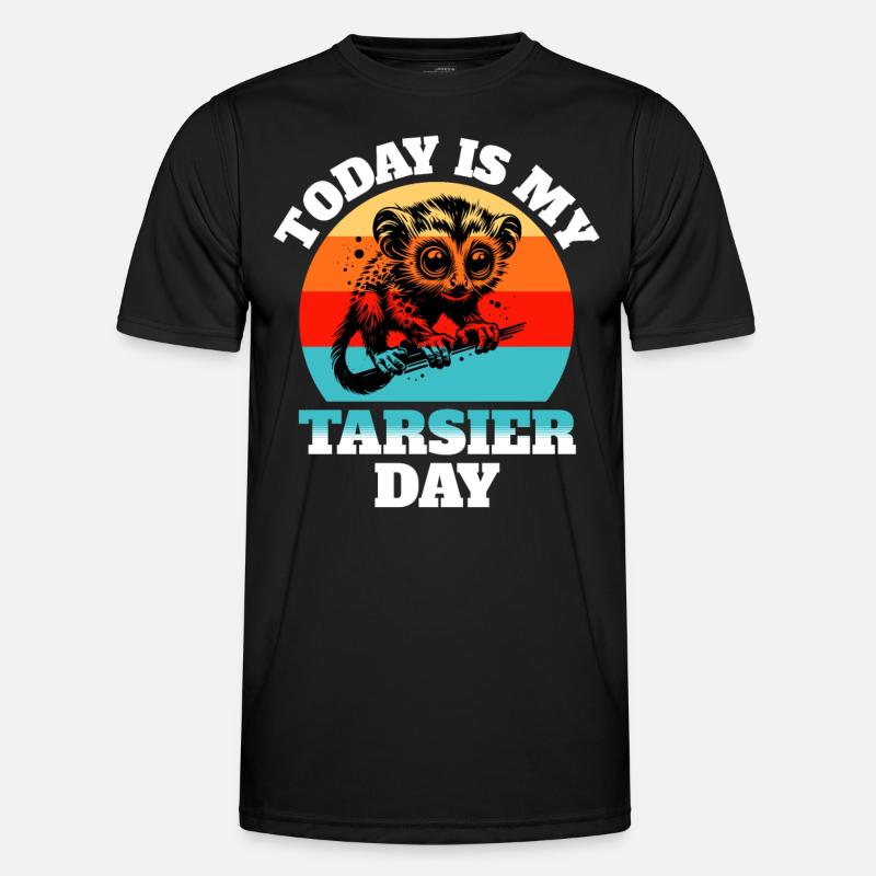 Koboldmaki Tarsier - Men's Functional T-Shirt - black