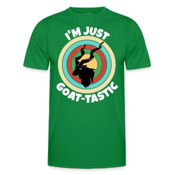 Screw goat Markhor - Men's Functional T-Shirt - kelly green - Front - AI Model Male 178 dark (178cm)