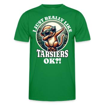 Ich Liebe Koboldmaki Spruch - Männer Funktions-T-Shirt - Kelly Green - Vorne - AI Model Male 178 dark (178cm)