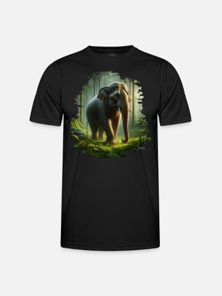 Sumatran Elephant - Men's Functional T-Shirt - black