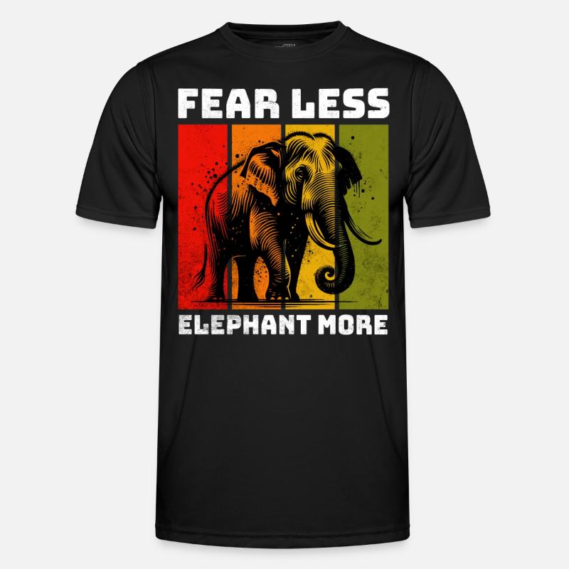 Sumatran Elephant Sumatra Elefant - Men's Functional T-Shirt - black