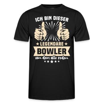 Dictons de melon - T-shirt sport Homme - noir - Devant - AI Model Male 178 dark (178cm)