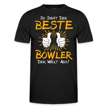 Idée cadeau melon - T-shirt sport Homme - noir - Devant - AI Model Male 178 dark (178cm)
