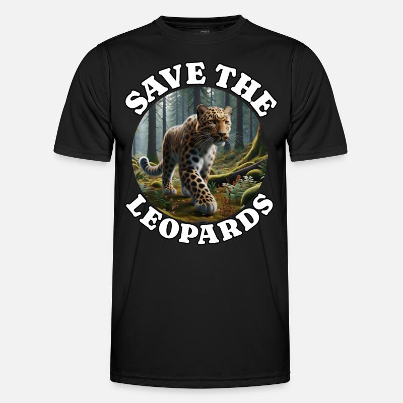 Amurleopard Männer Funktions-T-Shirt