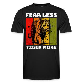 Tigre de Malaisie Tigre de Malaisie - T-shirt sport Homme - noir - Devant - AI Model Male 178 dark (178cm)