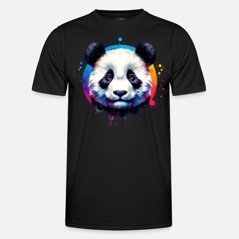 Pandabär Männer Funktions-T-Shirt