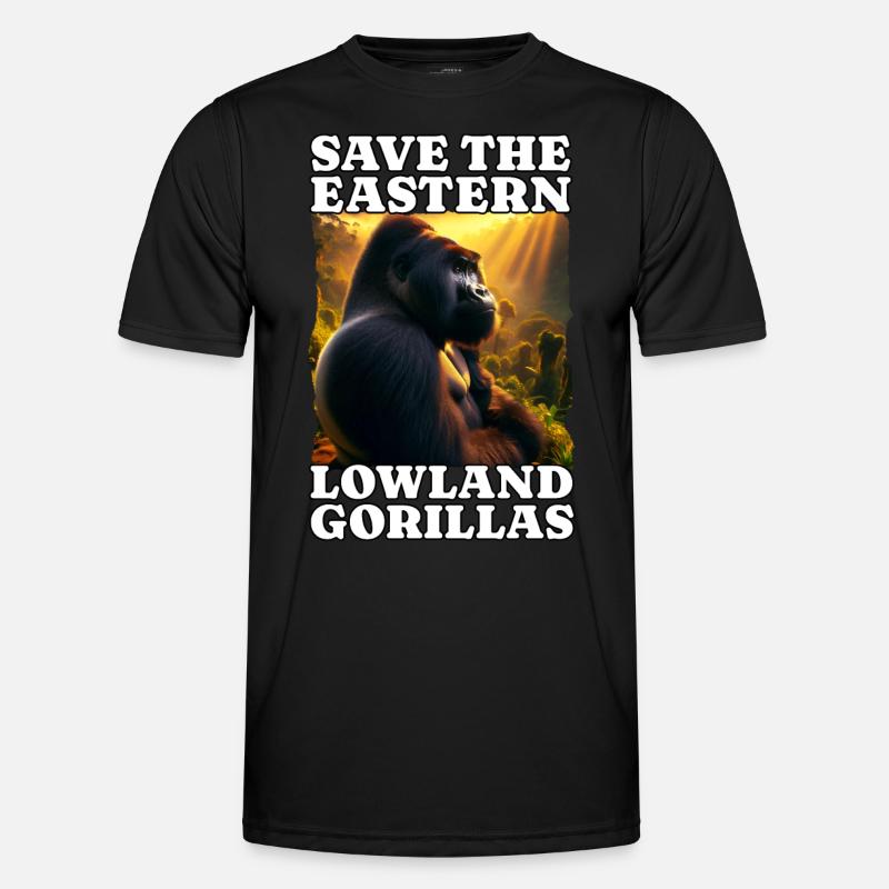 Grauer Gorilla Männer Funktions-T-Shirt