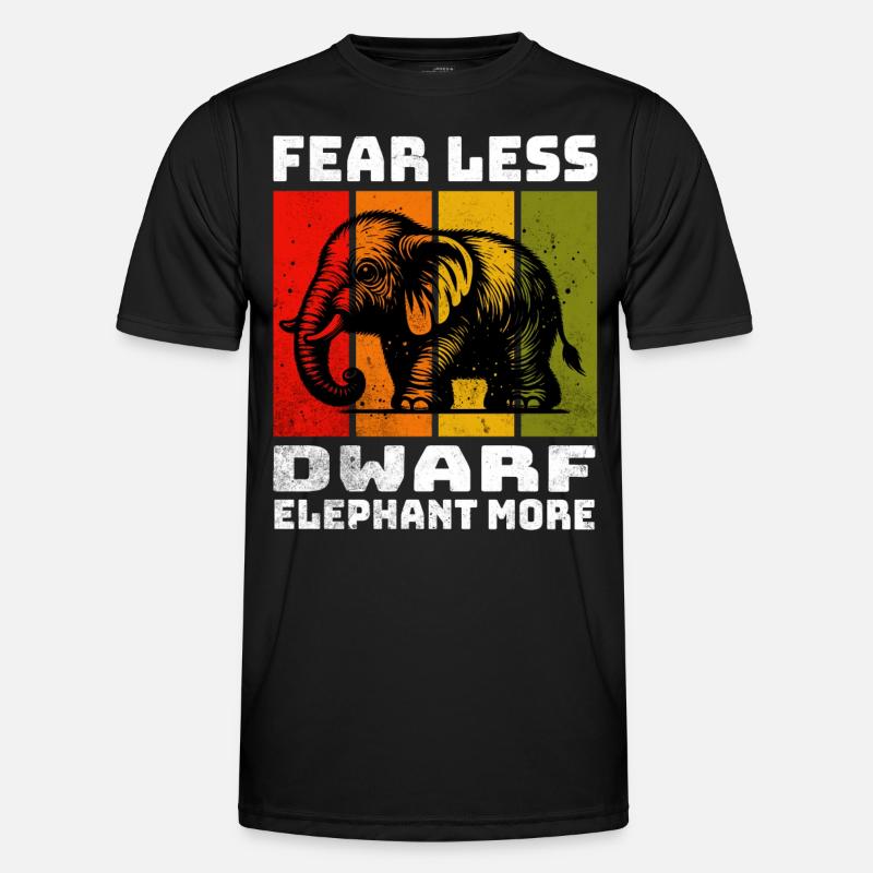 Dwarf Elephant Zwergelefant - Men's Functional T-Shirt - black