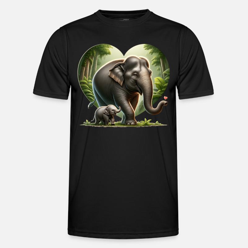 Dwarf elephant - Men's Functional T-Shirt - black