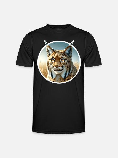 Lynx pardelle - T-shirt sport Homme - noir