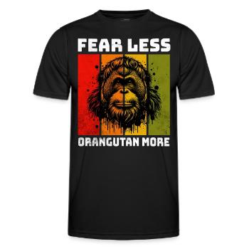 Orang-outan de Sumatra Orang-outan - T-shirt sport Homme - noir - Devant - AI Model Male 178 dark (178cm)