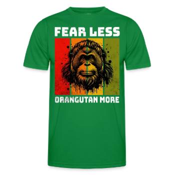 Sumatran Orangutan Orang Utan - Men's Functional T-Shirt - kelly green - Front - AI Model Male 178 dark (178cm)