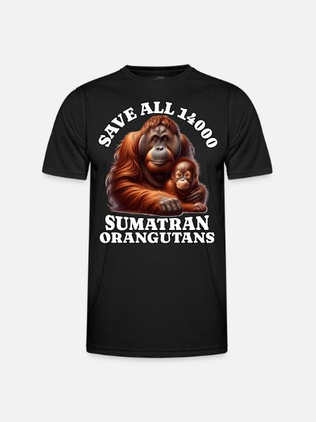 Save Orangutan - Men's Functional T-Shirt - black