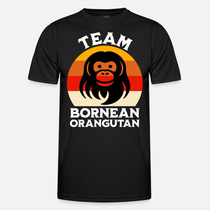 Borneo Orangutan - Men's Functional T-Shirt - black