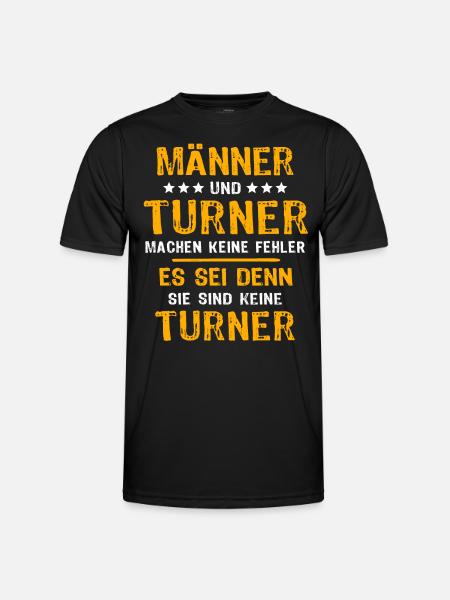 Turner Turnen - Männer Funktions-T-Shirt - Schwarz
