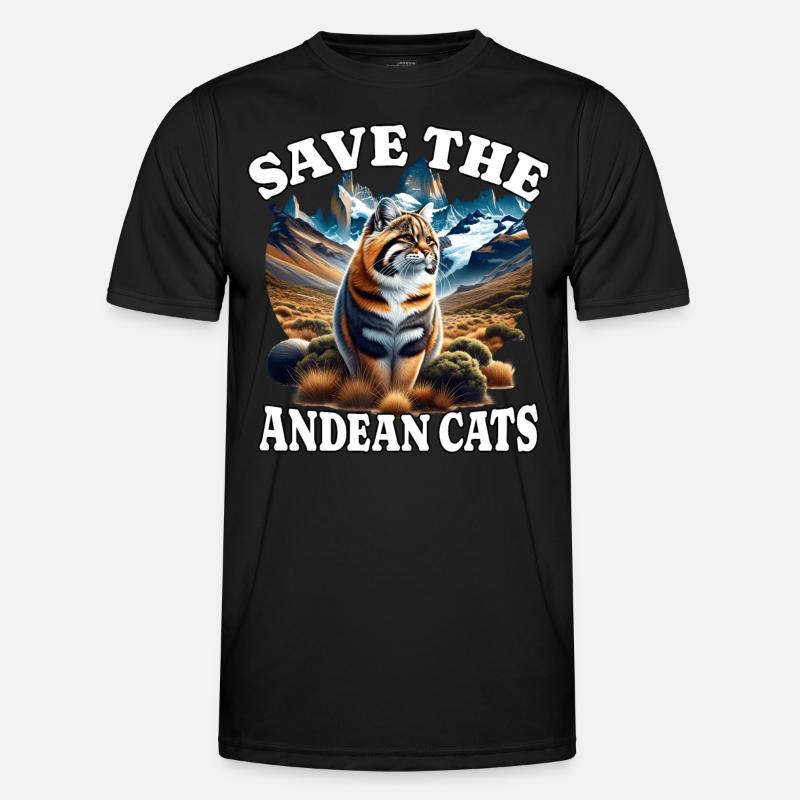 Chat Chat des Andes T-shirt sport Homme