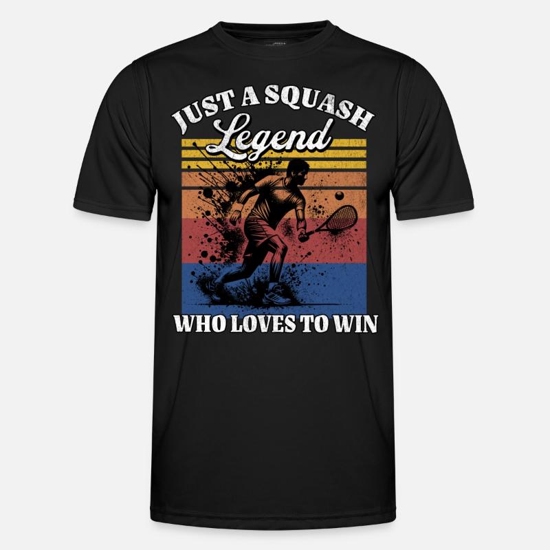 US Squash Player - Men's Functional T-Shirt - black