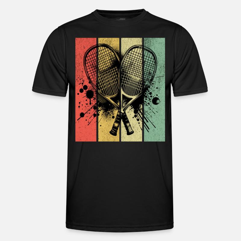 Squash Retro - Men's Functional T-Shirt - black