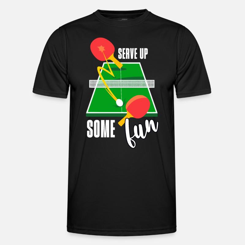 Funny Ping Pong Saying - Men's Functional T-Shirt - black