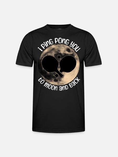Ping Pong Table Tennis - Men's Functional T-Shirt - black
