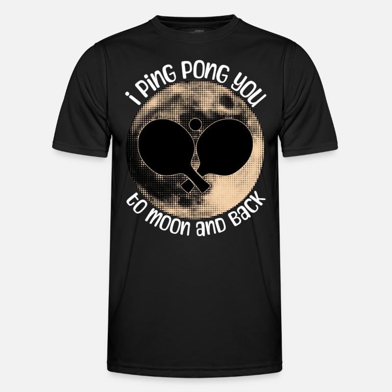 Ping Pong Table Tennis - Men's Functional T-Shirt - black