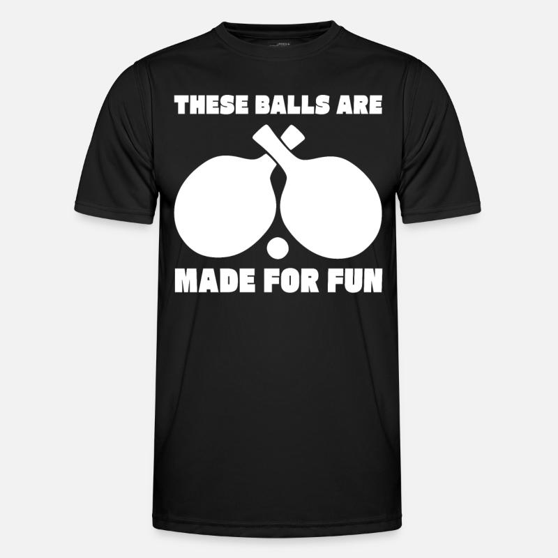Funny Ping Pong Saying - Men's Functional T-Shirt - black