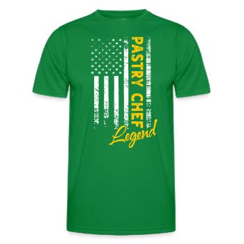 Pastry Chef Legend - Men's Functional T-Shirt - kelly green - Front - AI Model Male 178 dark (178cm)
