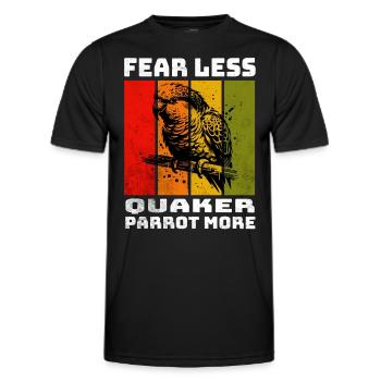 Quaker Parrot Monk Parakeet - Men's Functional T-Shirt - black - Front - AI Model Male 178 dark (178cm)
