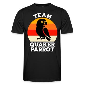 Team Monk Parakeet - Men's Functional T-Shirt - black - Front - AI Model Male 178 dark (178cm)