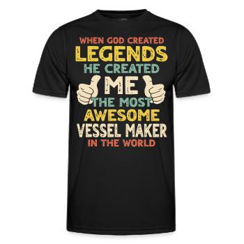 Constructeurs - T-shirt sport Homme - noir - Devant - AI Model Male 178 dark (178cm)