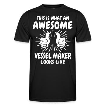 Constructeurs - T-shirt sport Homme - noir - Devant - AI Model Male 178 dark (178cm)