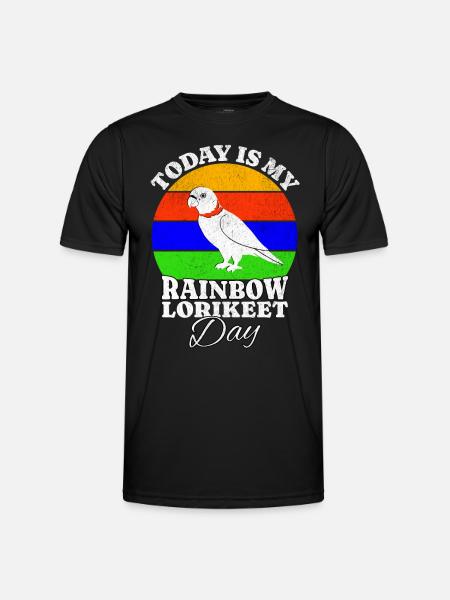 Regenbogenlori Rainbow Lorikeet - Men's Functional T-Shirt - black