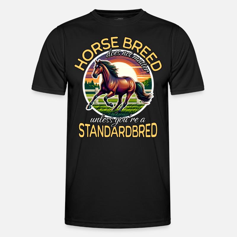 Standardbred Traber Männer Funktions-T-Shirt