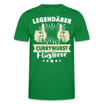 Currywurst Sprüche - Männer Funktions-T-Shirt - Kelly Green - Vorne - AI Model Male 178 dark (178cm)