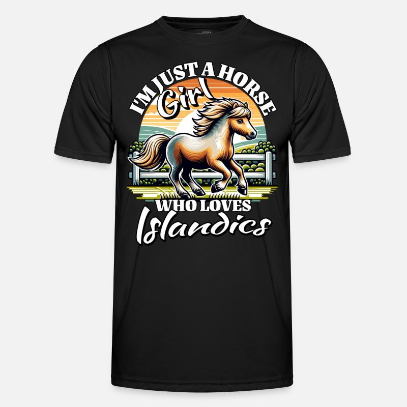 Ich Liebe Isländer Spruch Männer Funktions-T-Shirt